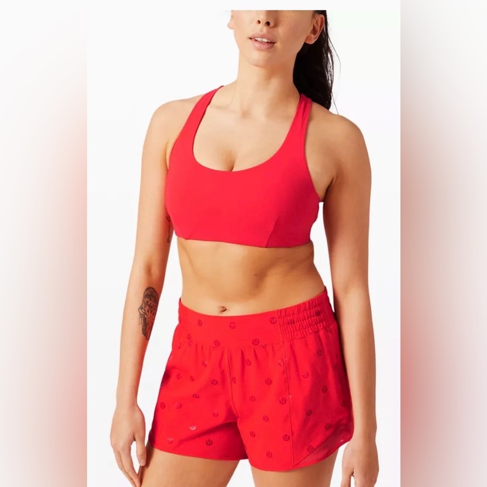 lululemon athletica Red Racerback Sports Bra